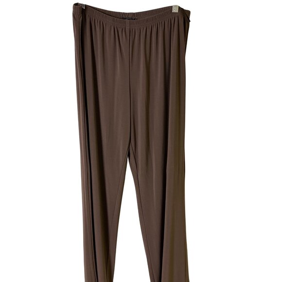 R&M Richards Size 14W Womens 3/4 Sleeve Brown Sparkle Pantsuit - Picture 8 of 16